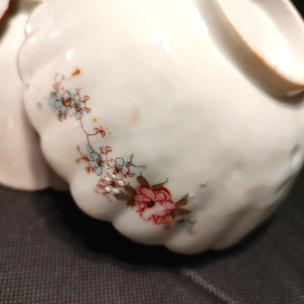🔸⛩️🔸 Gorgeous Antique Vintage Hand Painted Japanese Porcelain Nesting Bowl Set - Picture 15 of 16